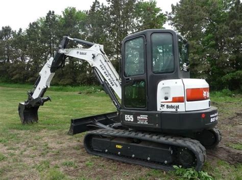 2016 bobcat e55 7k pound mini excavator|mini excavator weight chart.